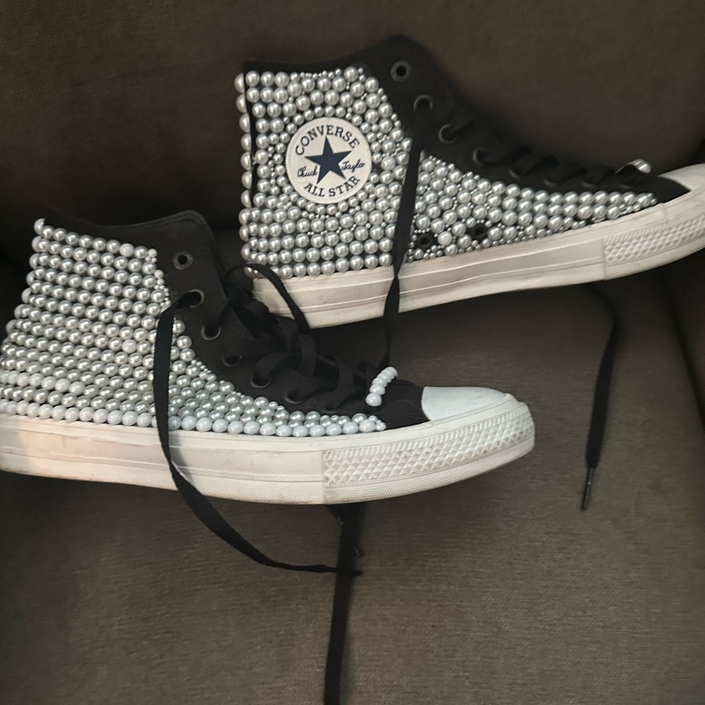 Converse High-Tops with Silver Studs